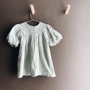 Zara Kids - Embroidered Romantic Dress, Sea Green